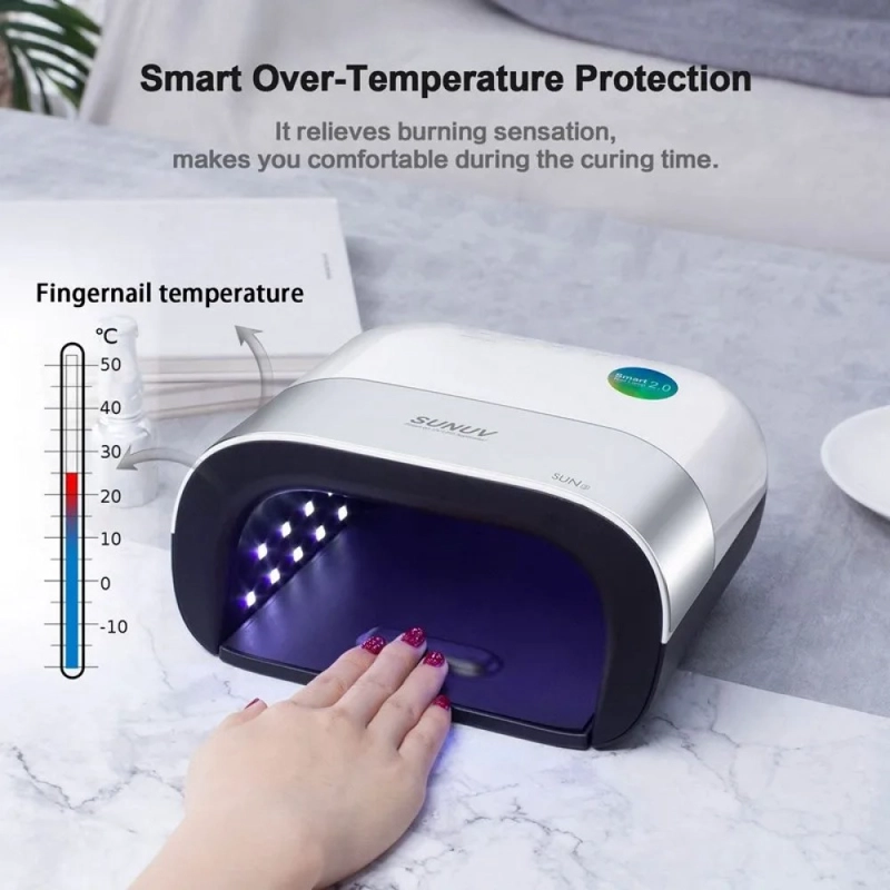 LÁMPARA LED LA EMILIANA SECADOR DE UÑAS UV LED TEMPERATURA AUTOMÁTICA RONDON - 4