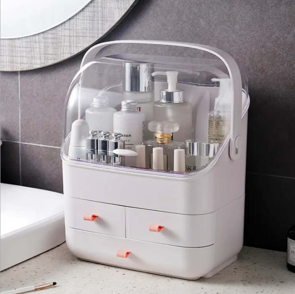 COSMÉTIQUERO TAPA RESISTENTE CAJA MAQUILLAJE PORTÁTIL RONDON - 5