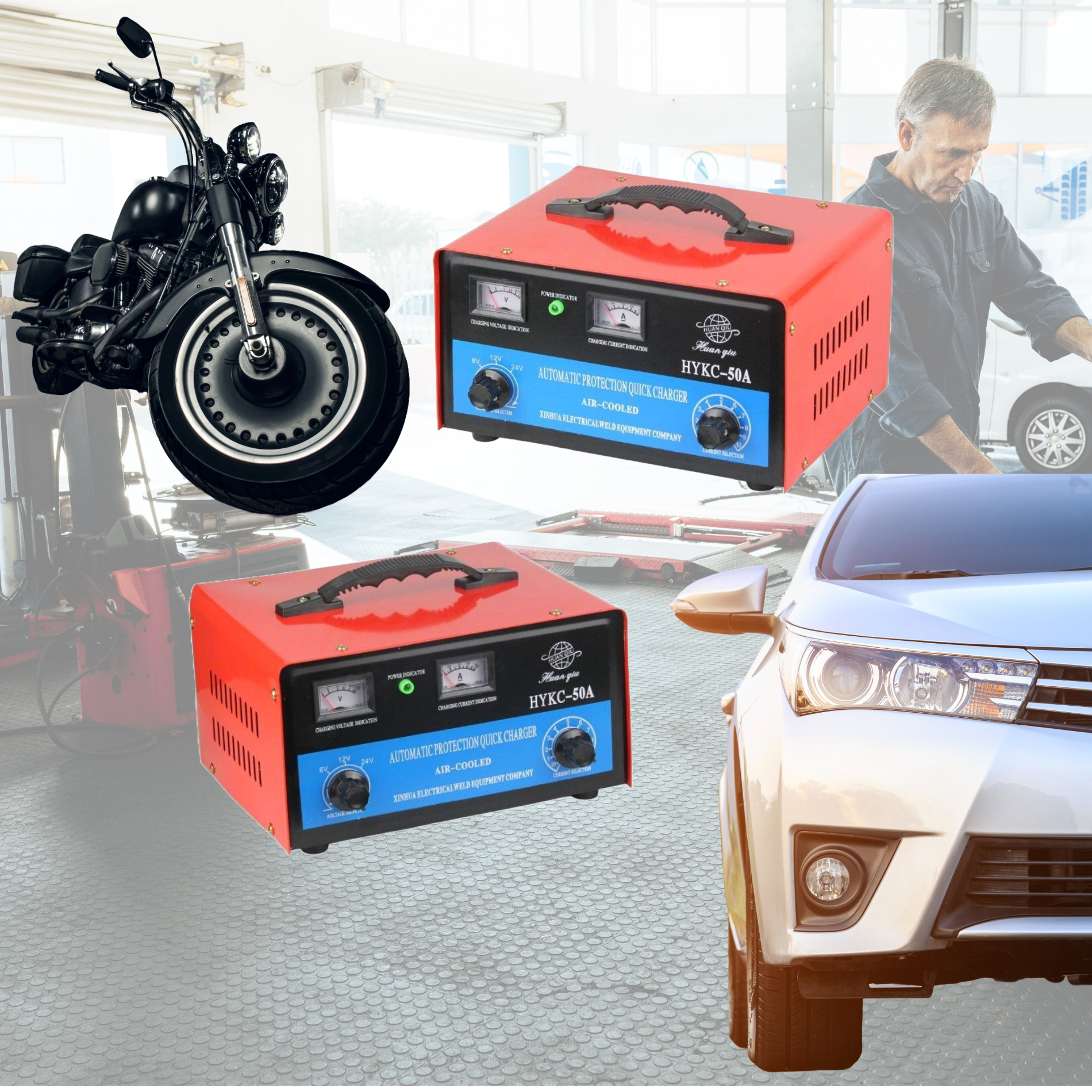 CARGADOR BATERÍA AUTO FERMAX CAMIÓN UNIVERSAL SOLUCION RONDON - 5