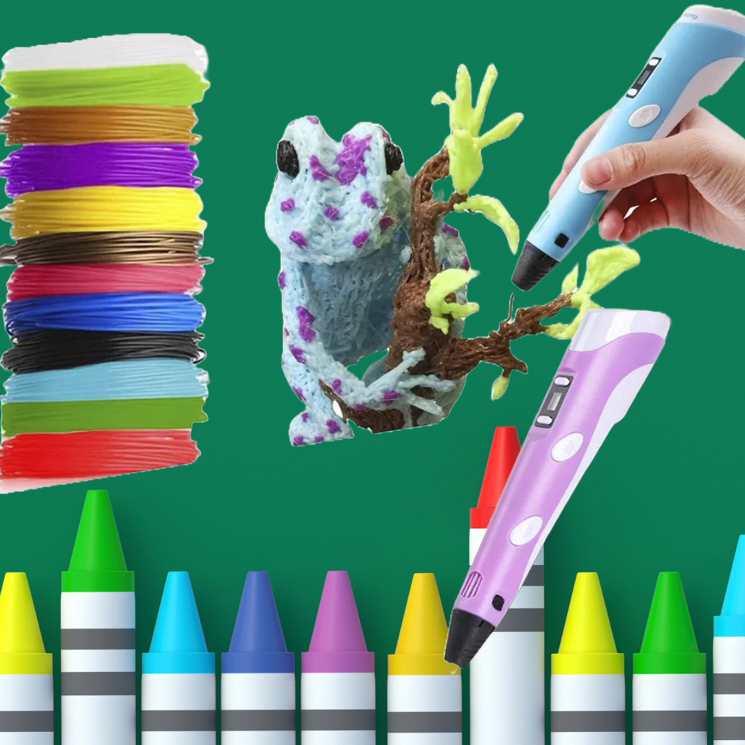 PLUMA COLOR IMPRESIÓN 3D INTELIGENTE NIÑOS MAGICA RONDON - 1