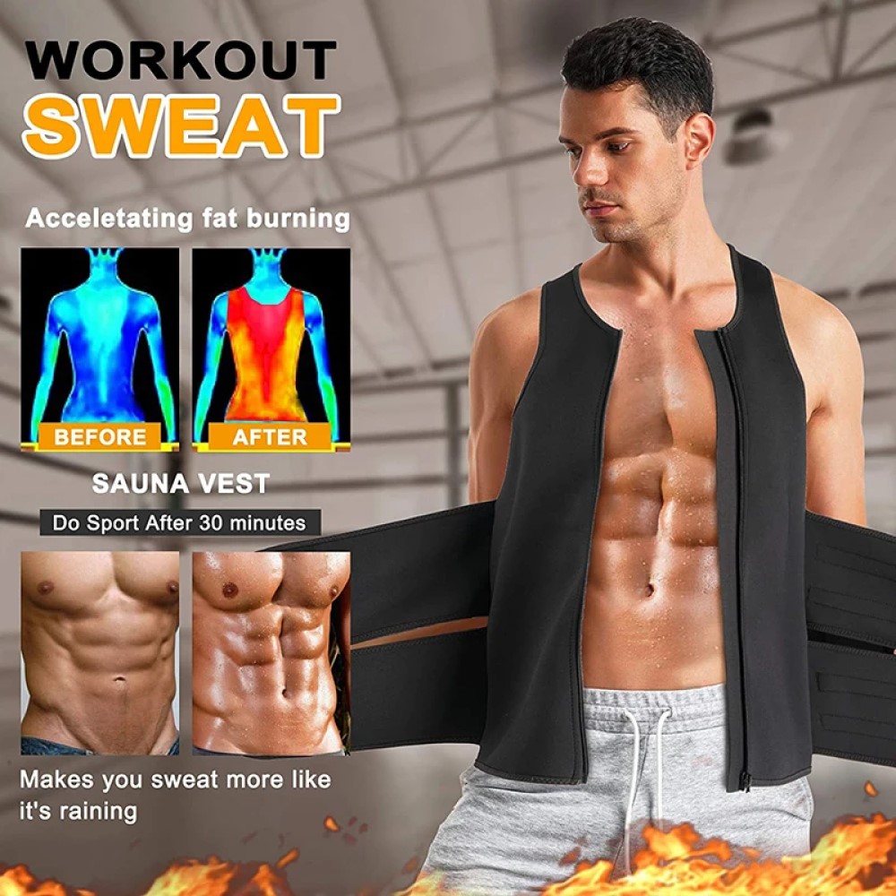 FAJA REDUCTORA MOLDEADOR HOMBRE BARRIGA FITNESS RONDON - 3