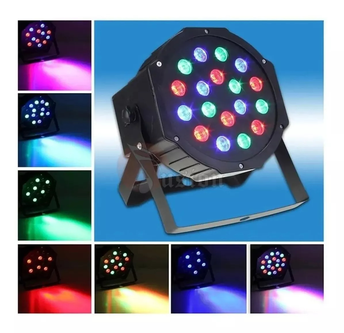 LUZ PAR LED RGB DMX ESCENARIO DISCOTECA DJ PARTY RONDON - 2