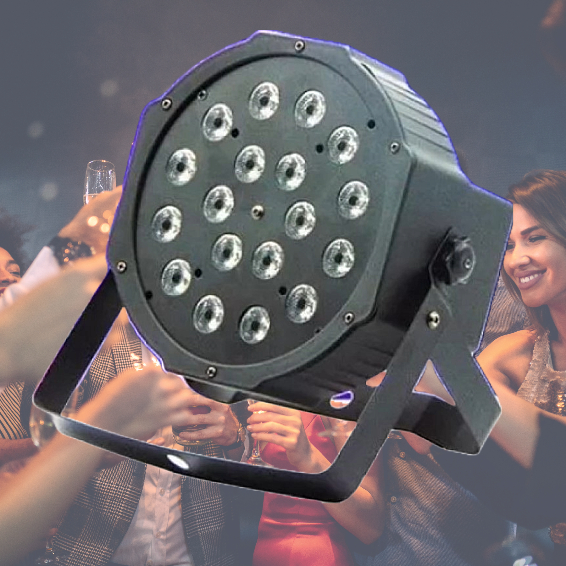 LUZ PAR LED RGB DMX ESCENARIO DISCOTECA DJ PARTY RONDON - 4