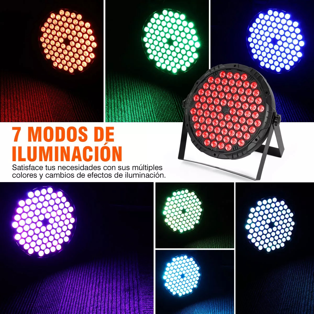 LUCES PROFESIONALES FIESTA LED RGB RÍTMICO MULTICOLOR RONDON - 3
