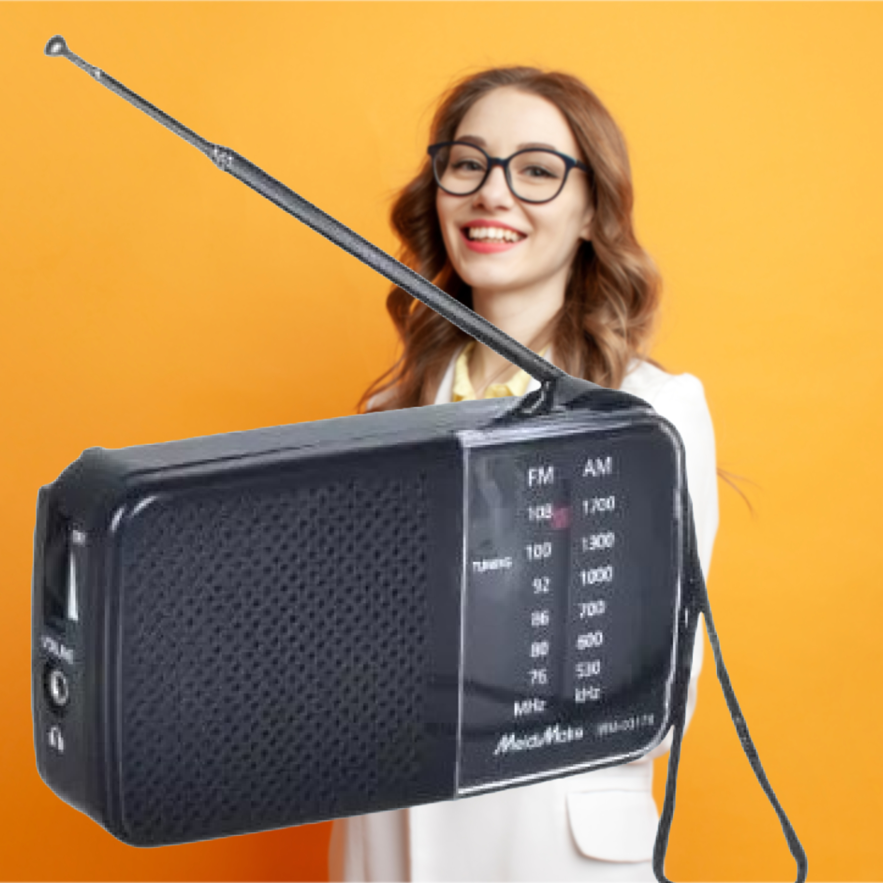 PARLANTE PORTATIL RADIO ANALÓGICO 2 BANDAS MUSICA RONDON - 7