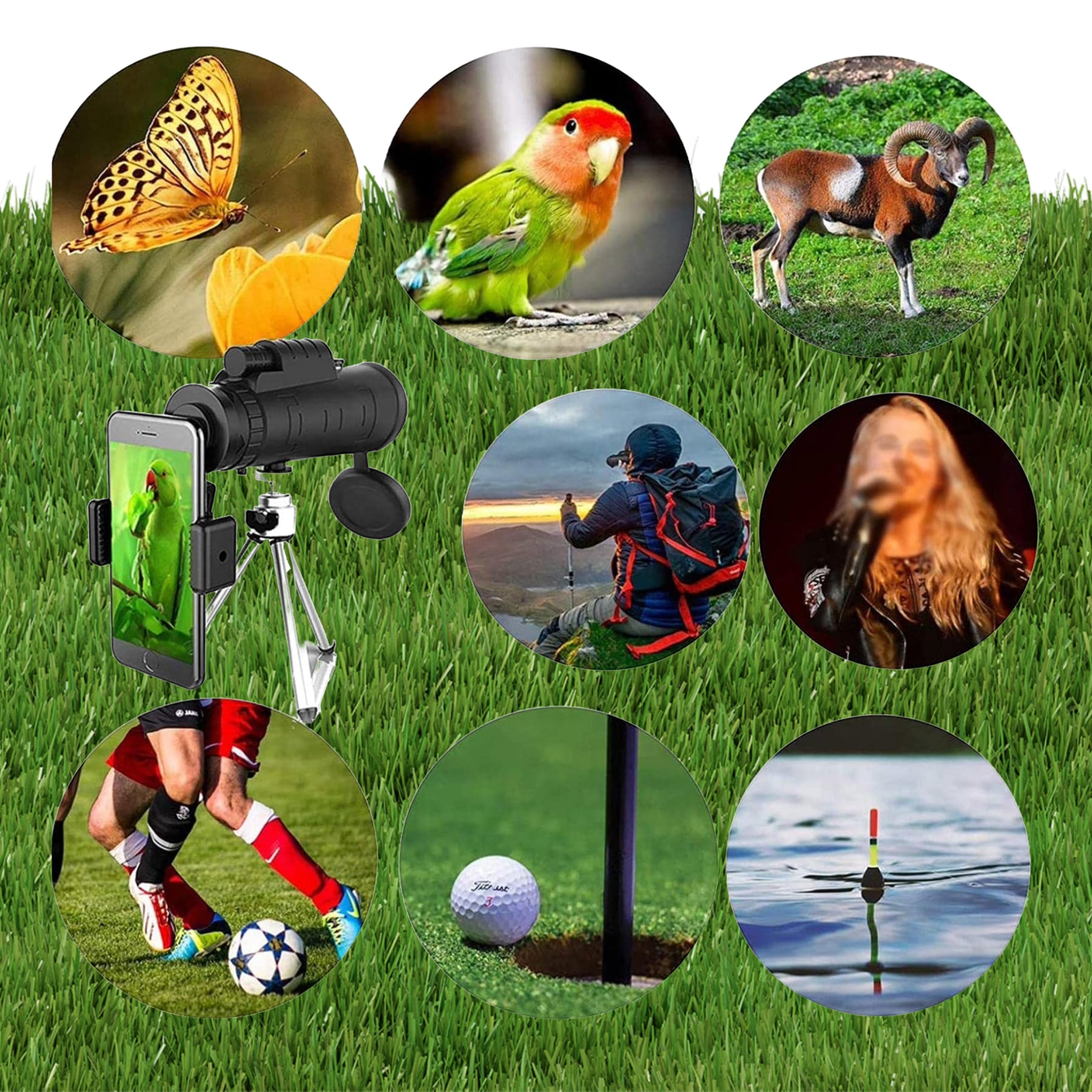 MONOCULAR HD ALTA POTENCIA SOPORTE TRIÁNGULO ALCANCE RONDON - 3