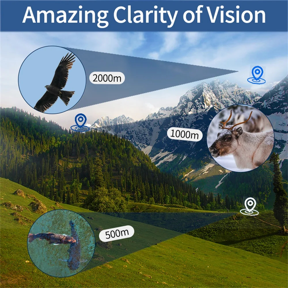 MONOCULAR HD ALTA POTENCIA SOPORTE TRIÁNGULO ALCANCE RONDON - 4