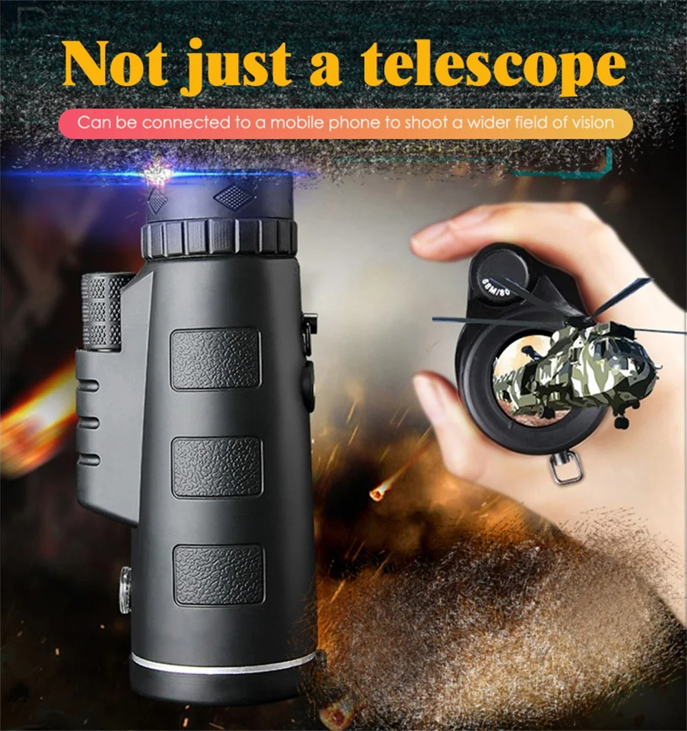 MONOCULAR HD ALTA POTENCIA SOPORTE TRIÁNGULO ALCANCE RONDON - 8