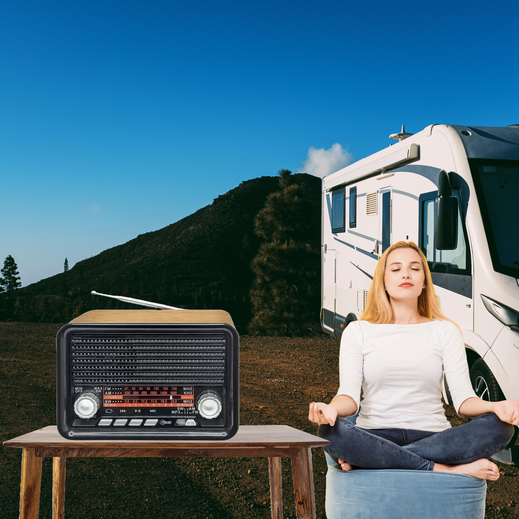 PARLANTE PORTATIL BLUETOOTH RADIO MUSICA OFICINA RONDON - 7