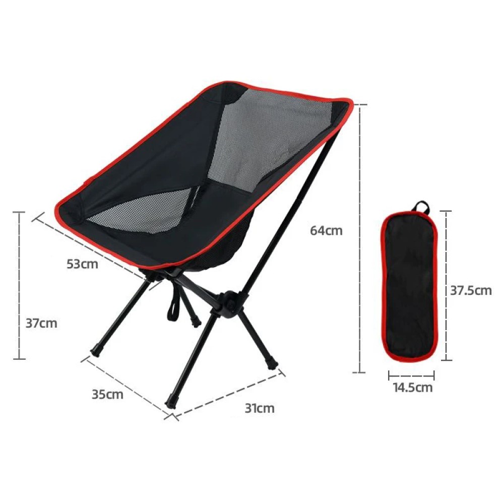 SILLA PLEGABLE PORTATIL CAMPING COMODA ULTRALIGERA RONDON - 1