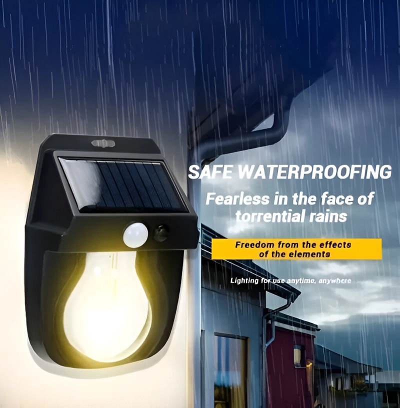 LINTERNA CALIDA DECORAR EXTERIOR SENSOR IMPERMEABLE RONDON - 6