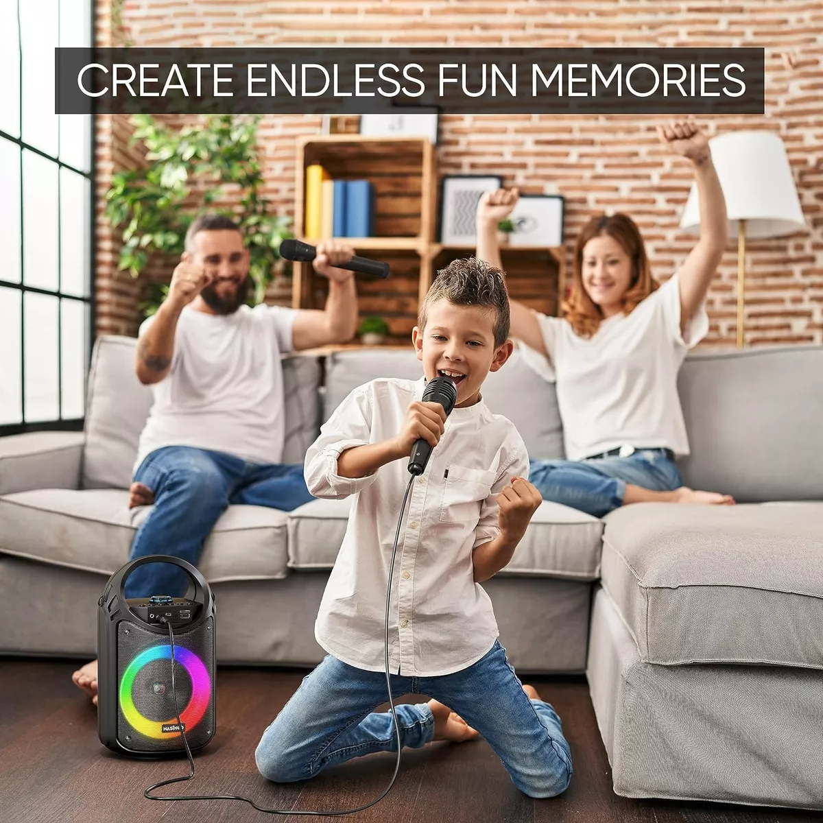 PARLANTE PORTATIL BLUETOOTH INALÁMBRICO KARAOKE RONDON - 8