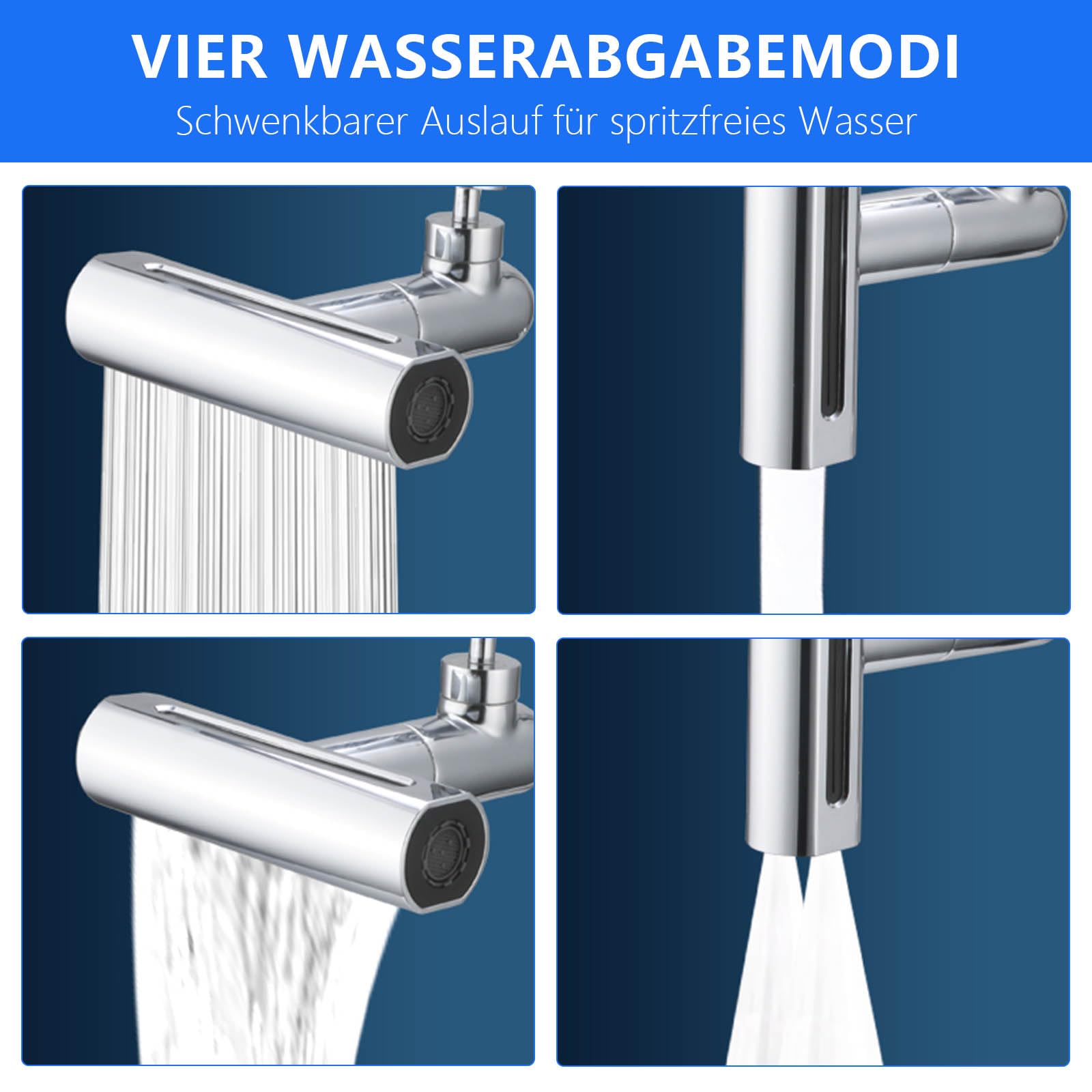 EXTENSOR GRIFO COCINA MULTIFUNCIONAL CASCADA PRACTICO RONDON - 2