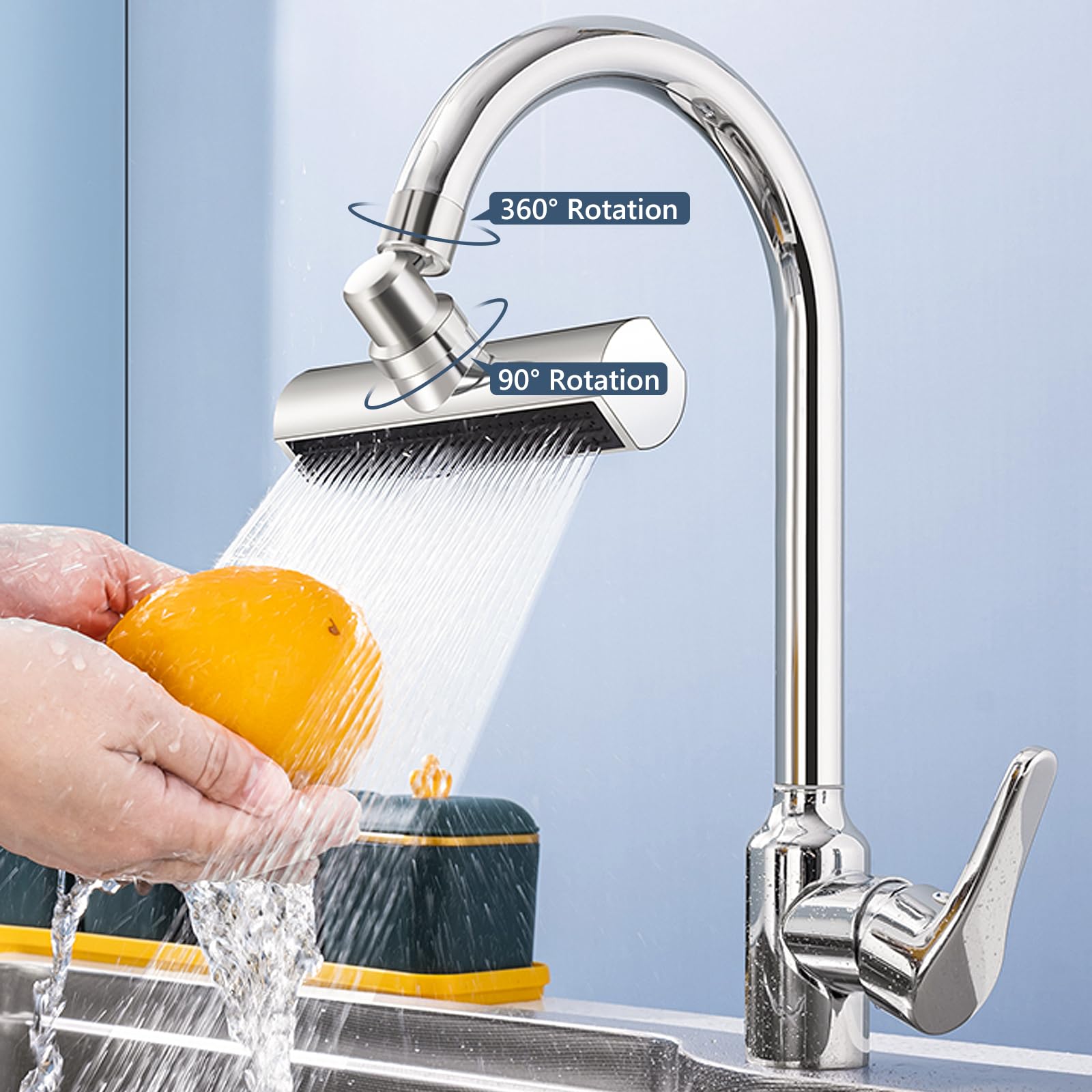 EXTENSOR GRIFO COCINA MULTIFUNCIONAL CASCADA PRACTICO RONDON - 5