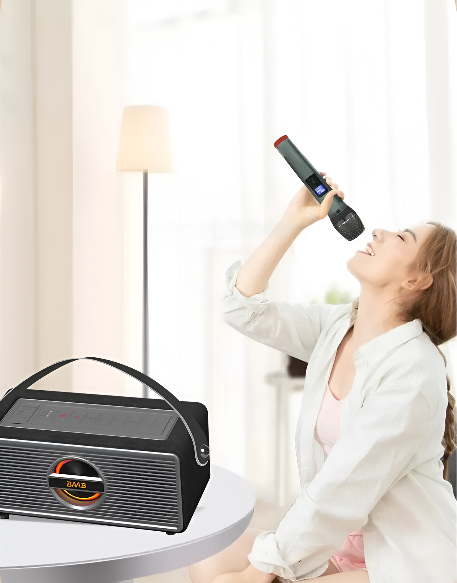 PARLANTE PORTATIL BLUETOOTH INALÁMBRICO KARAOKE AUDIO RONDON - 5