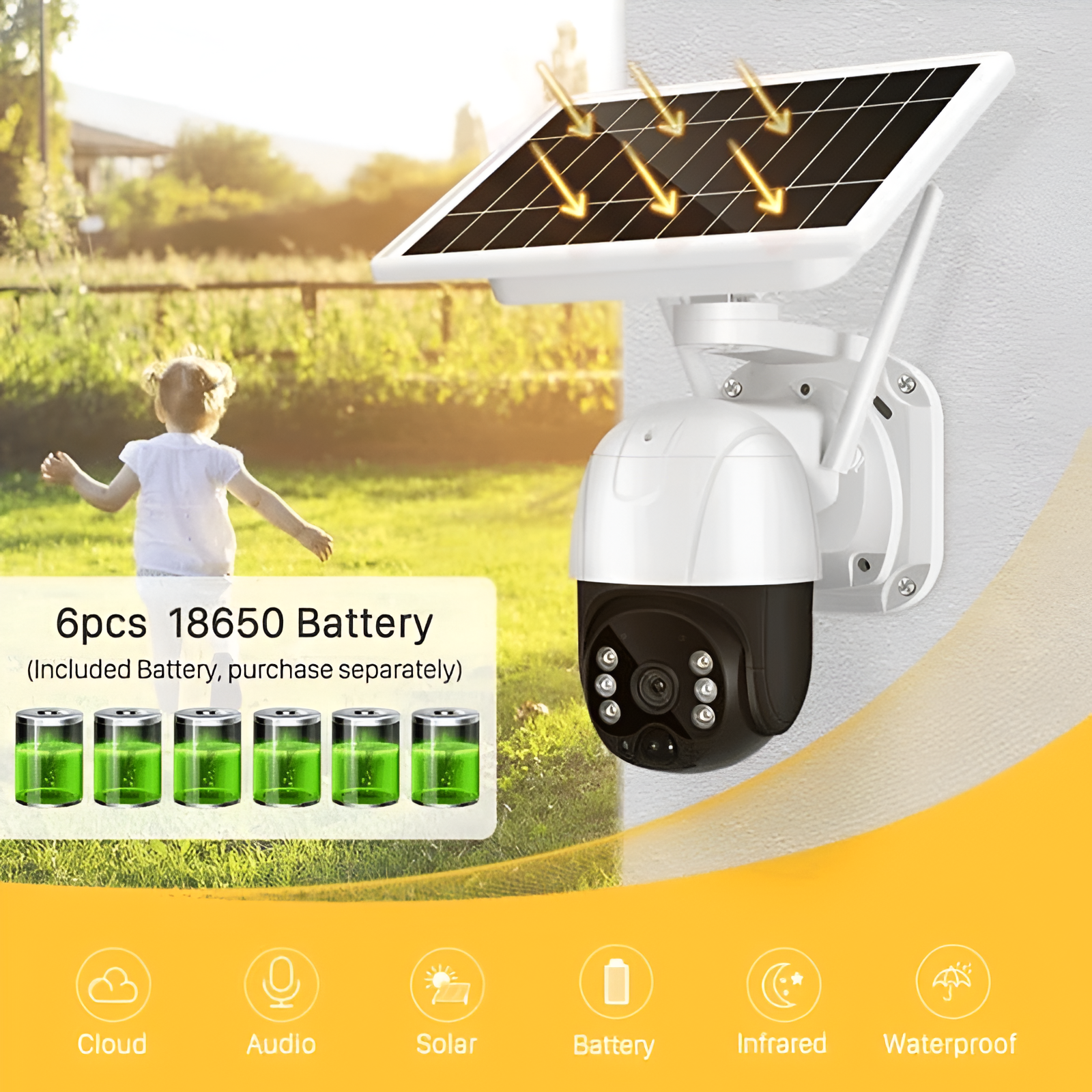 CAMARA VIGILANCIA SEGURIDAD HOGAR WIFI EXTERIORES RONDON - 7