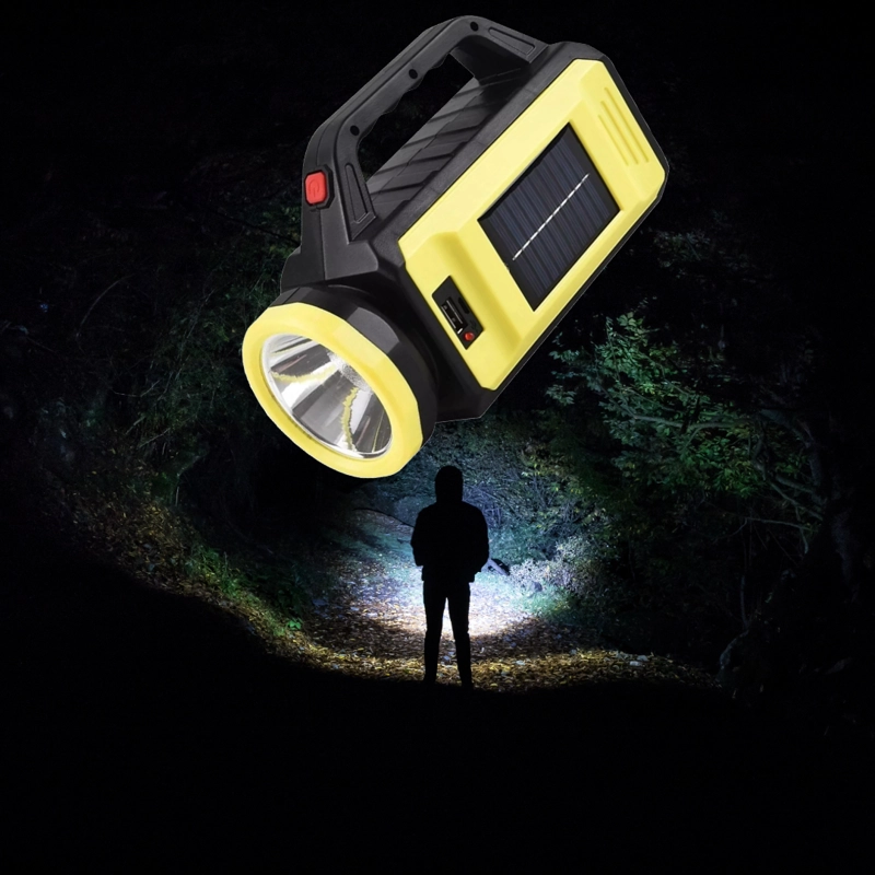 LINTERNA LED RECARGABLE USB SOLAR 3 MODOS DE LUZ RONDON - 3