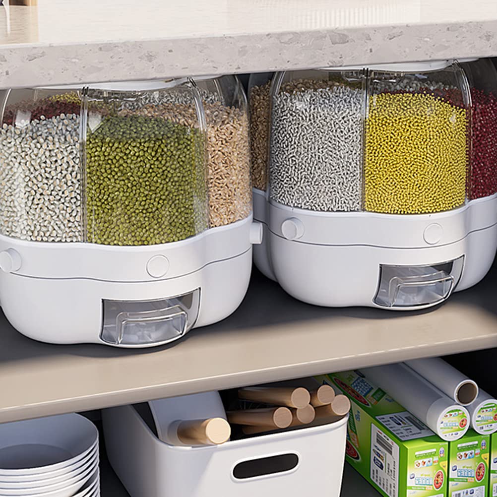 DISPENSADOR GRANOS CEREALES ALIMENTOS GIRATORIO RONDON - 1