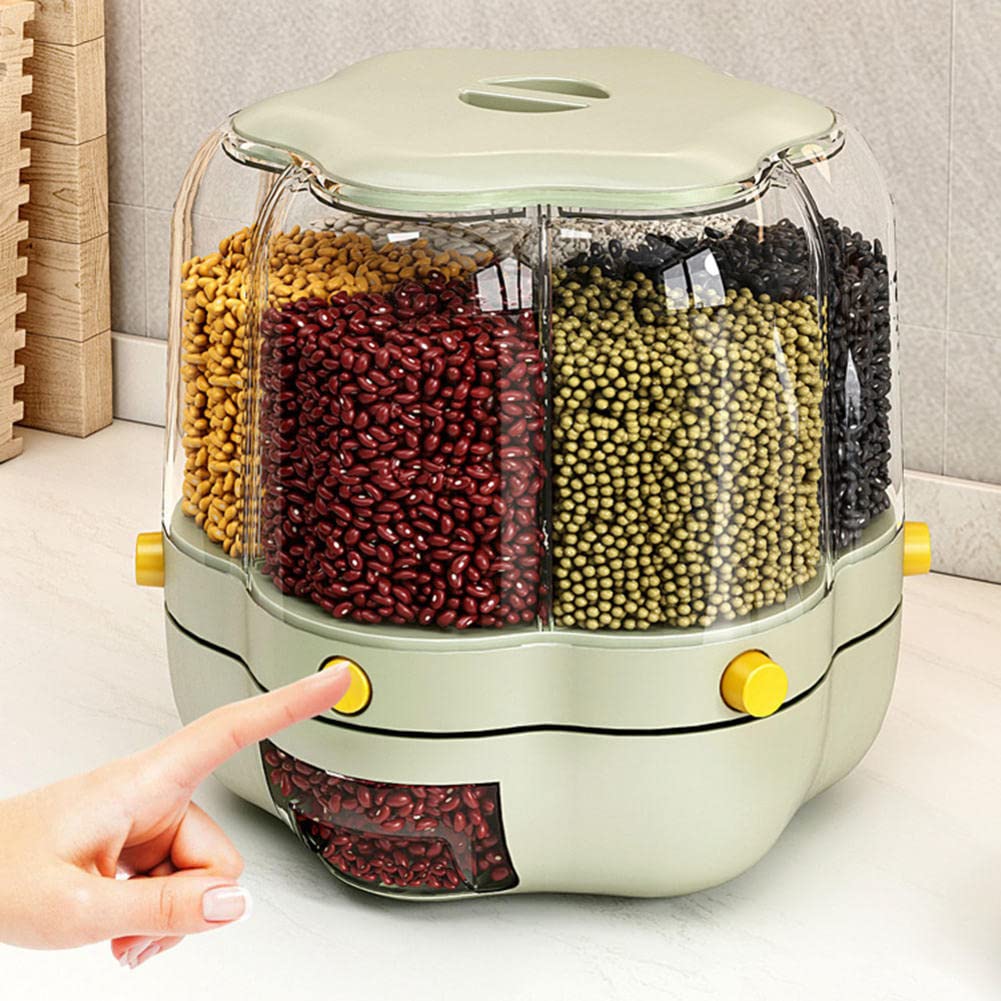 DISPENSADOR GRANOS CEREALES ALIMENTOS GIRATORIO RONDON - 2