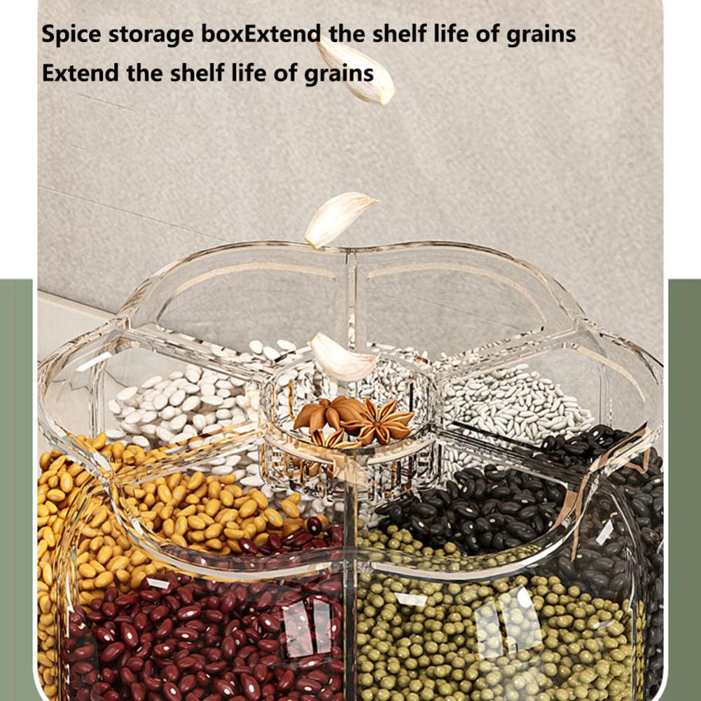 DISPENSADOR GRANOS CEREALES ALIMENTOS GIRATORIO RONDON - 9