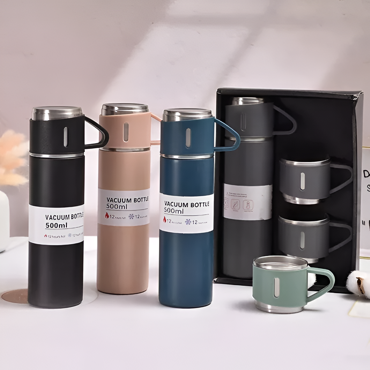 TERMO CAFE TAZA BEBIDAS CALIENTES Y FRIAS CALIDAD RONDON - 1
