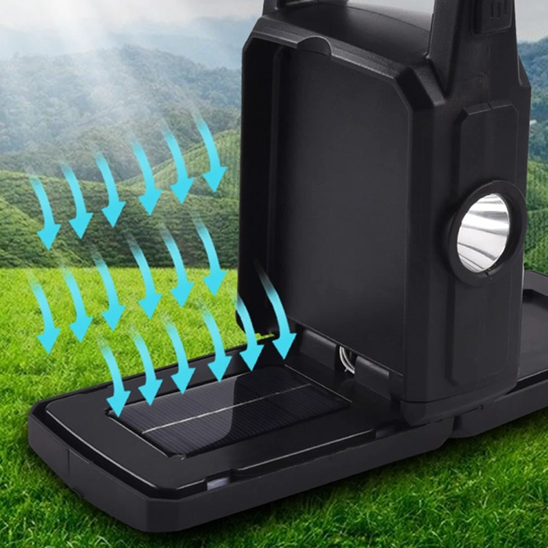 LINTERNA ACAMPAR SOLAR 4 MODOS EXTERIOR RECARGABLE RONDON - 9