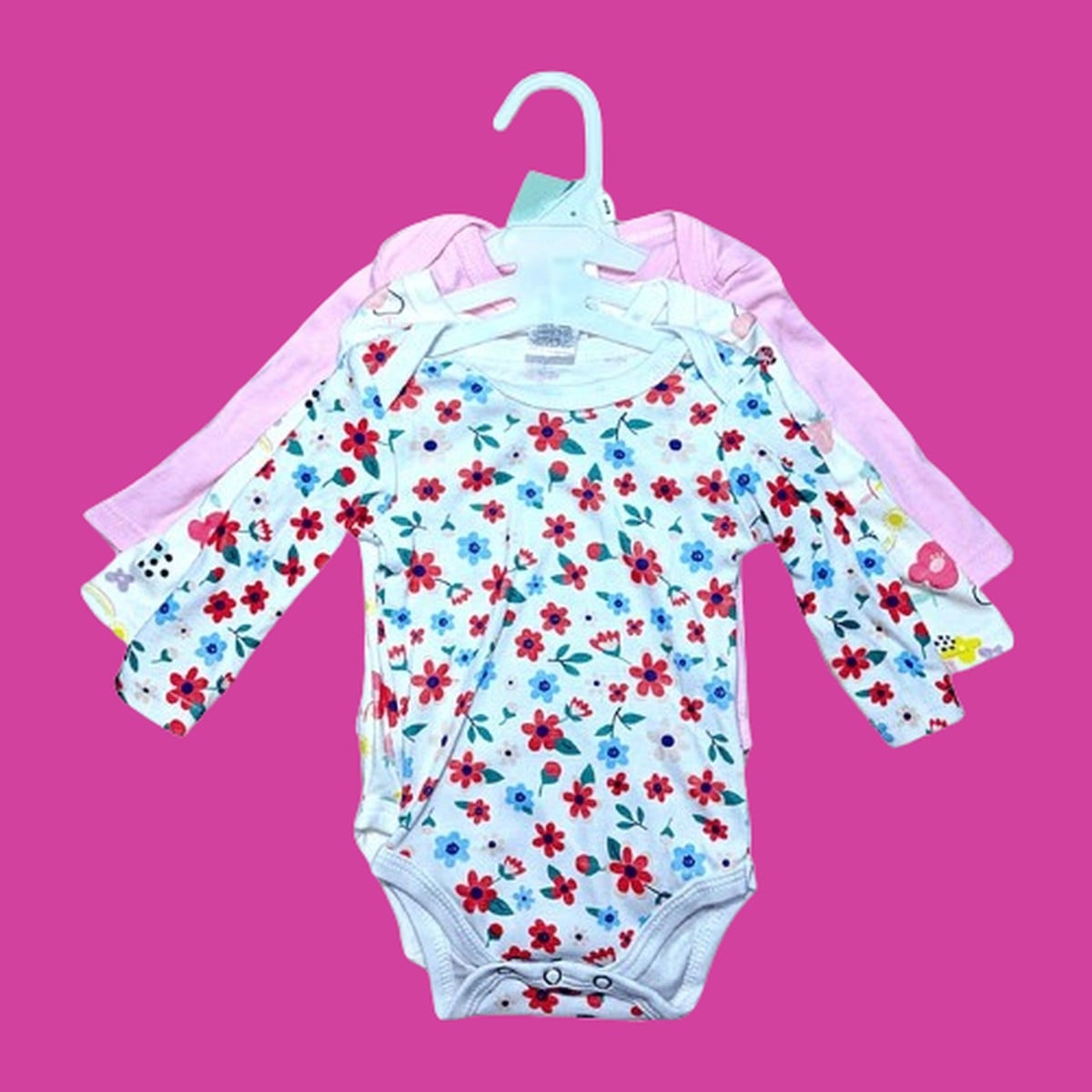 BODYS ESTAMPADOS MANGA LARGA ALGODÓN BEBES SUAVE RONDON - 1