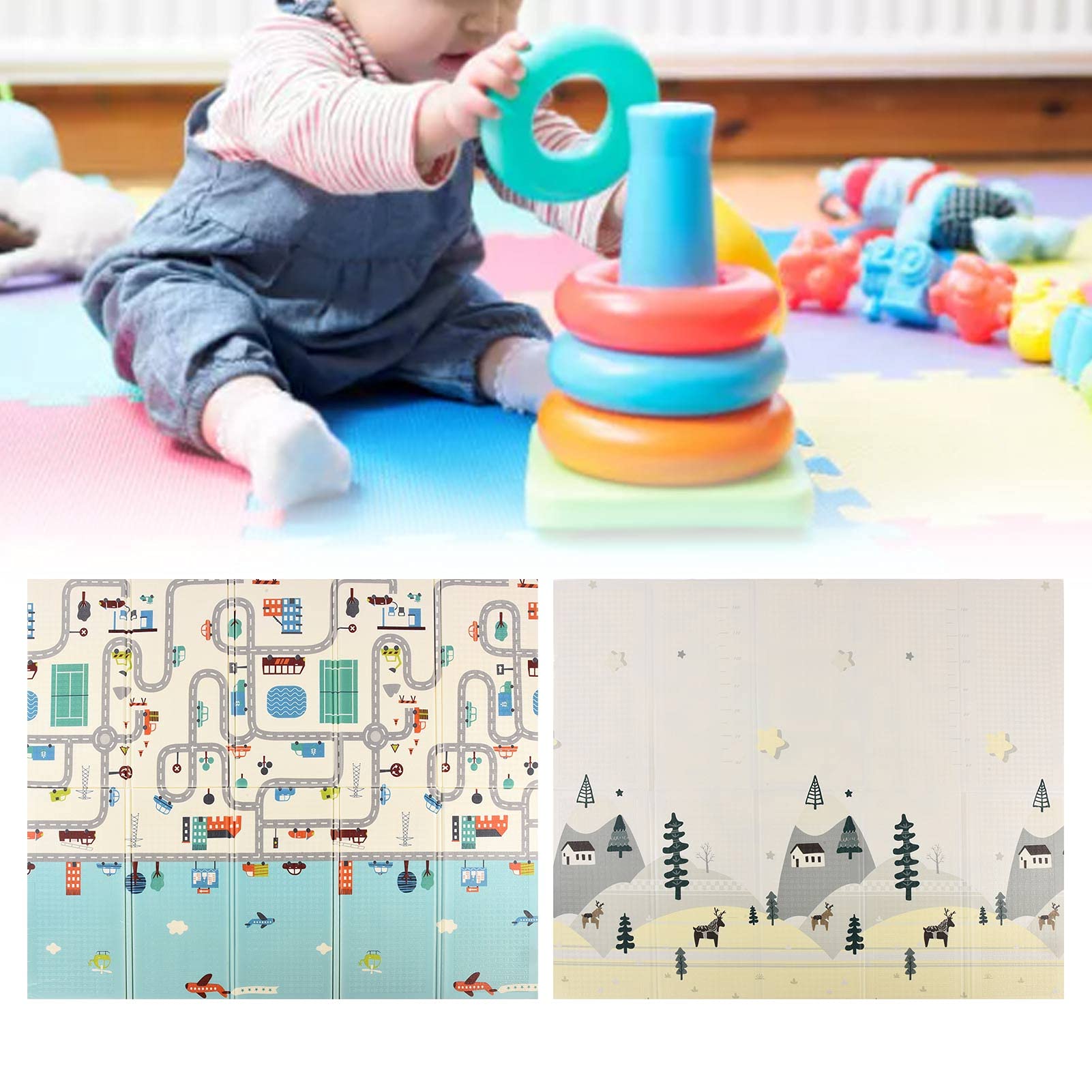 ALFOMBRA GATEO ANTIGOLPE INFANTIL BEBE INTERACTIVA RONDON - 9