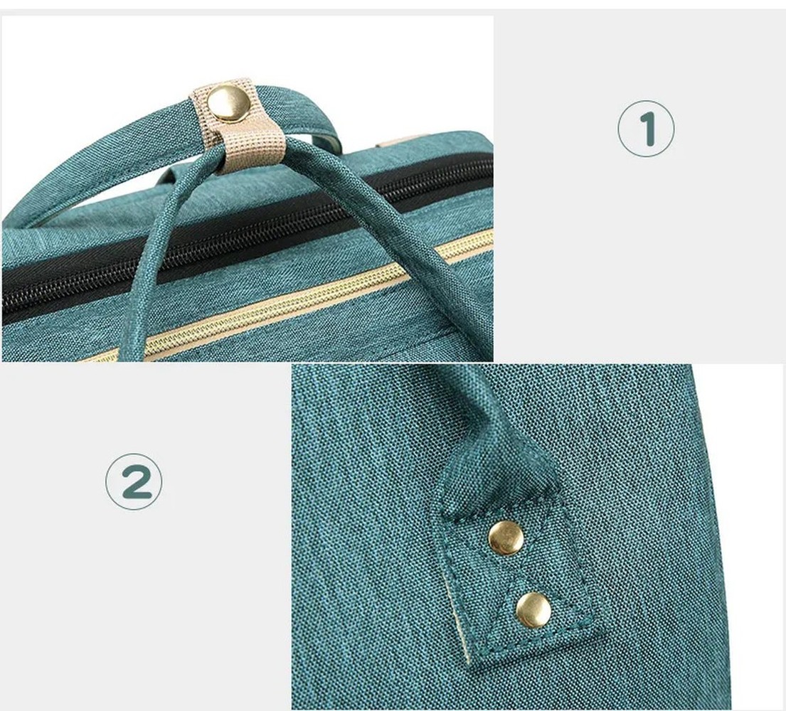 PAÑALERA BEBÉ TIPO CUNA PORTATIL FACIL LLEVAR MOCHILA RONDON - 6