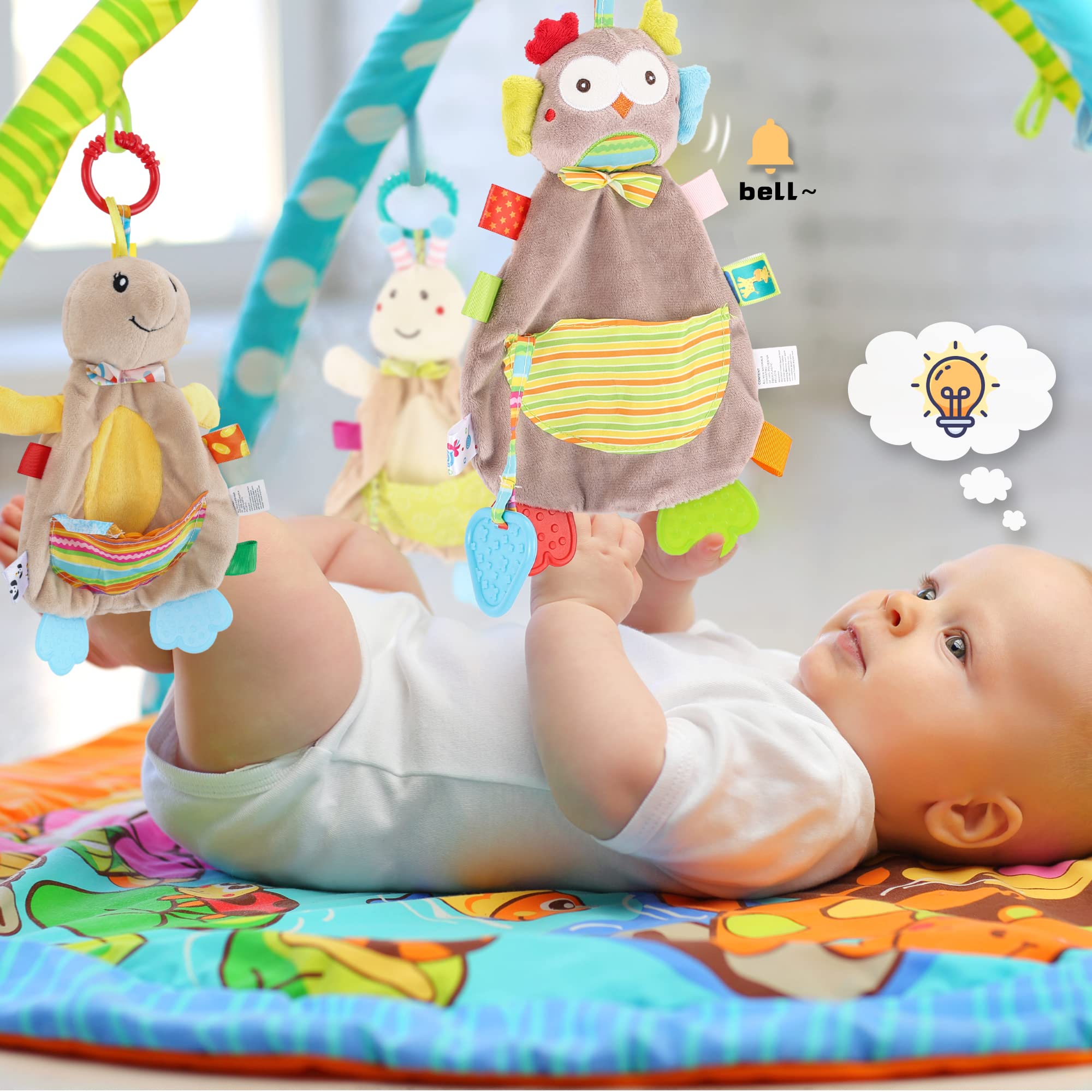 SONAJERO BEBE SUAVE ANIMAL SONIDO DIVERTIDO JUEGOS RONDON - 9