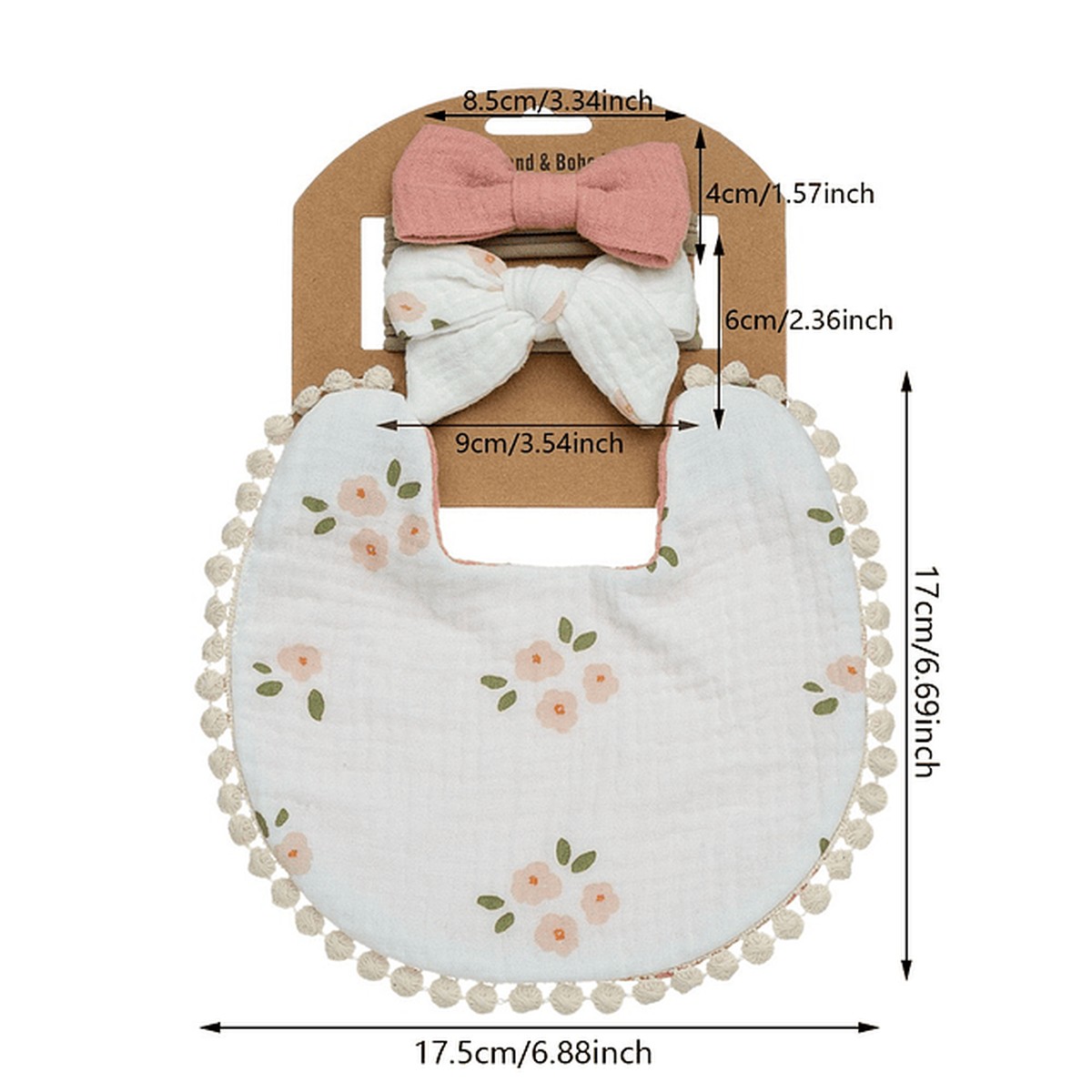 BABERO BEBE BANDANA VESTUARIO ELEGANCIA CALIDAD RONDON - 3
