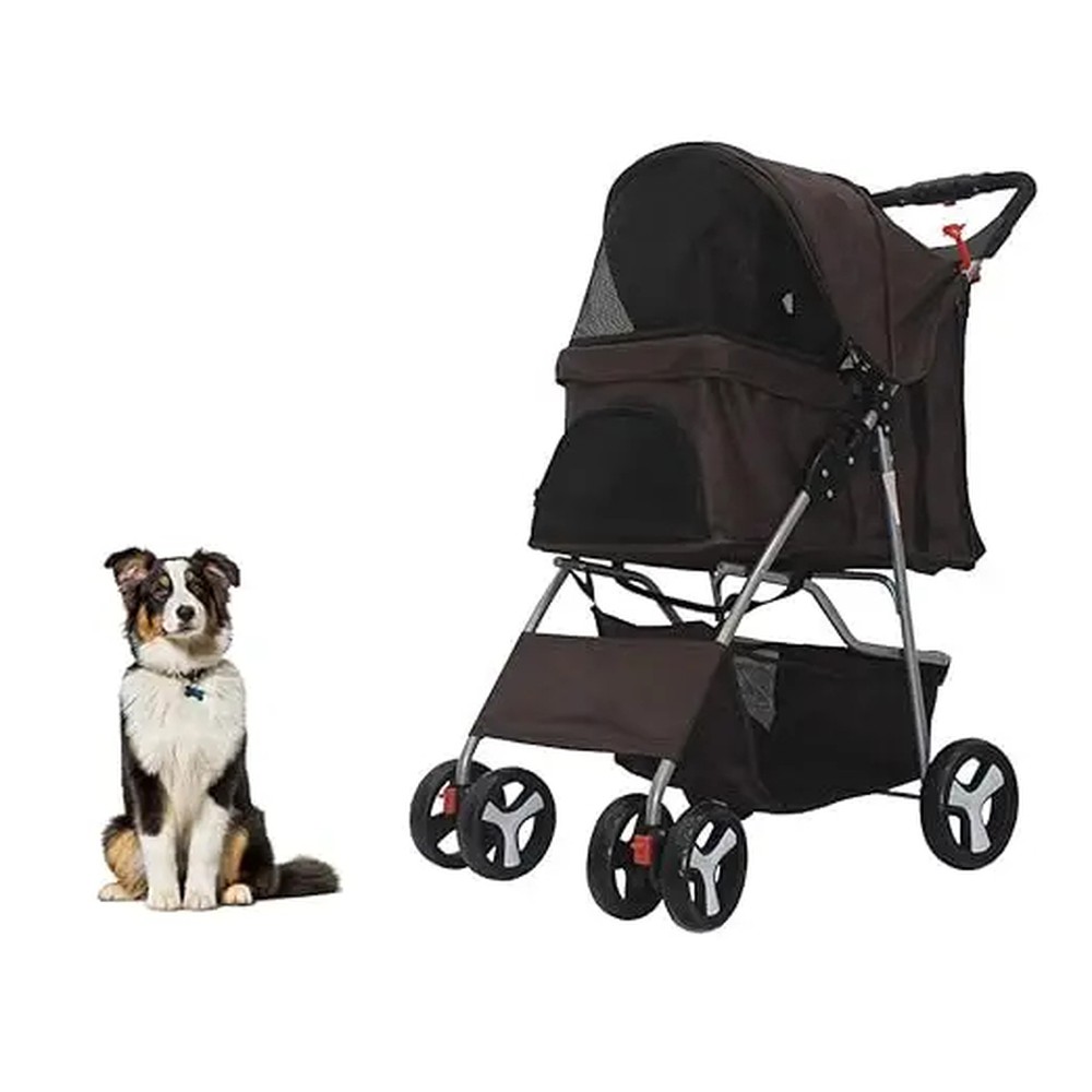 TRANSPORTE MASCOTAS PASEO PLEGABLE LIGERO ELEGANTE JER - 7