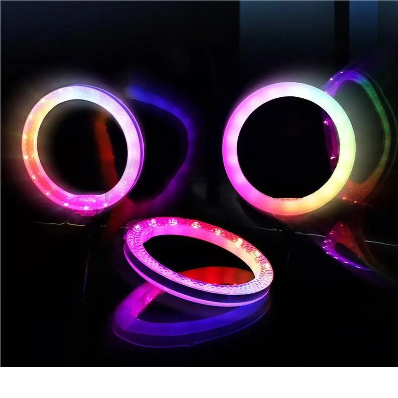 ILUMINADOR ARO ANILLO LUZ SELFIES AJUSTE COLORES RGB JER - 3