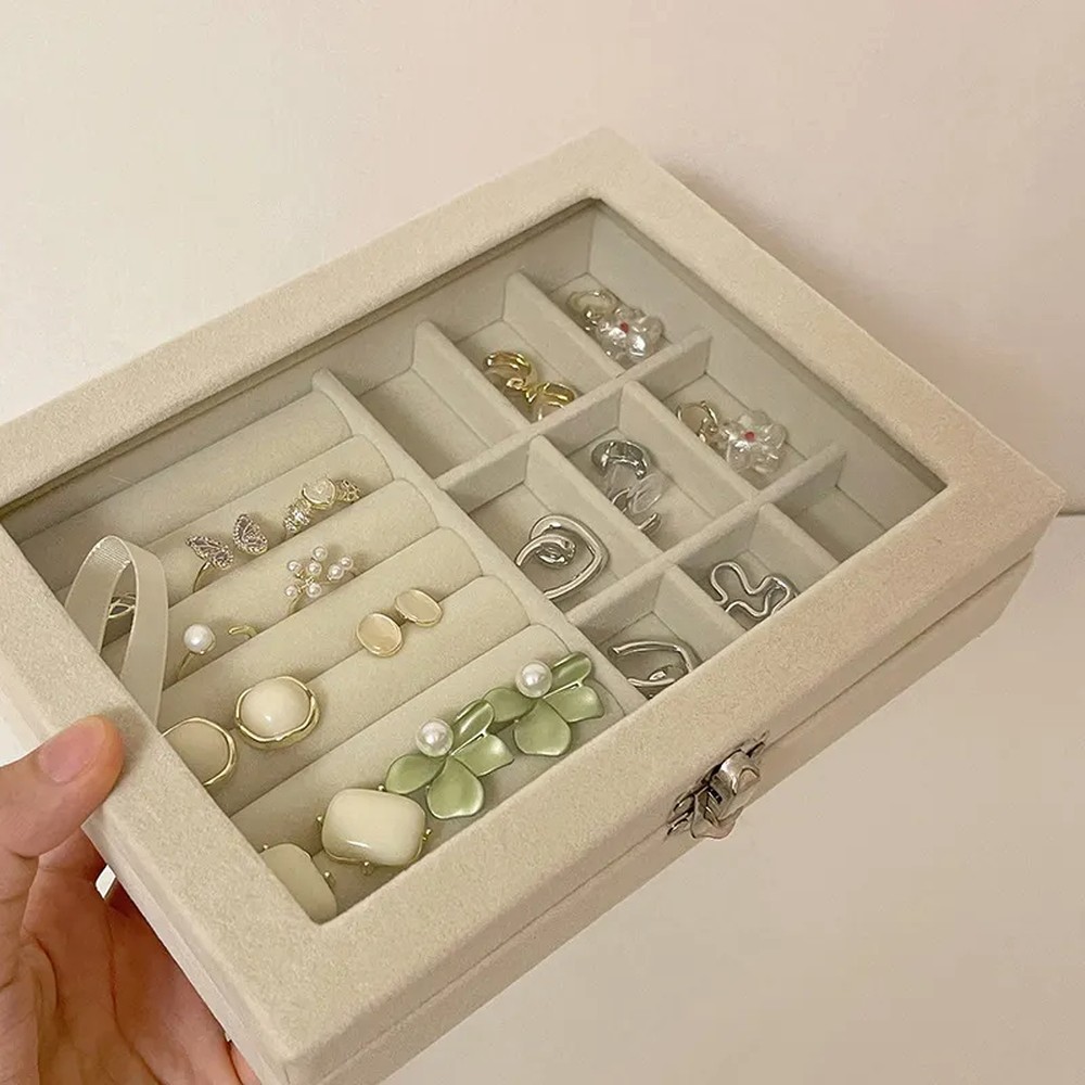 JOYERO CAJA EXHIBICIÓN ESTUCHE ORGANIZADOR JOYAS JER - 3
