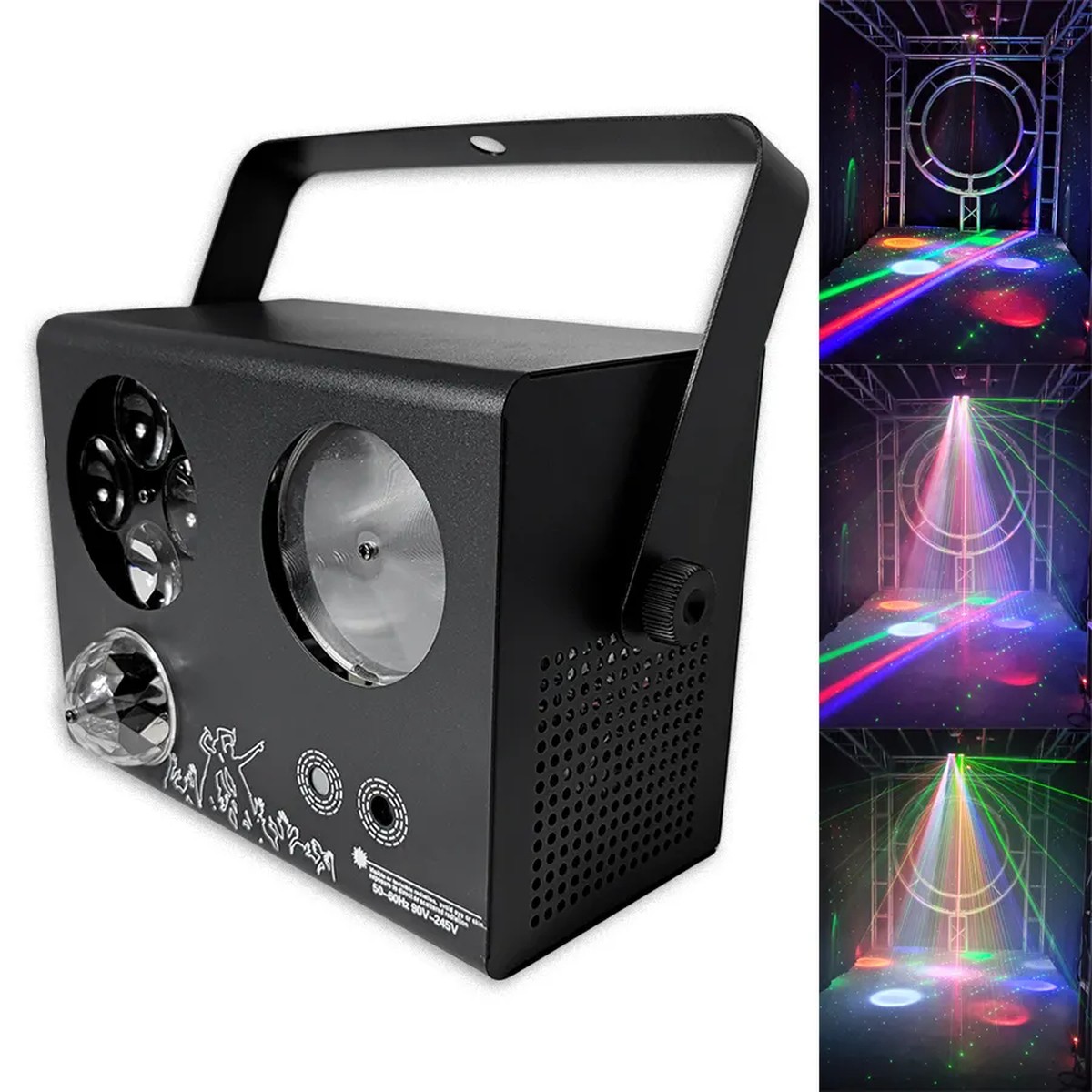 LUZ LED DJ ESCENARIO DISCOTECA 4 EN 1 BAILES FIESTA JER - 8
