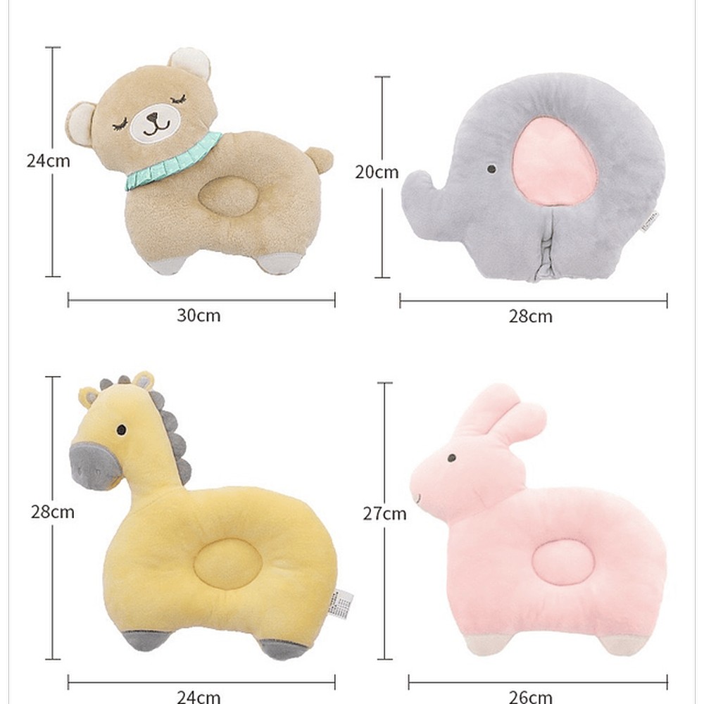 ALMOHADA BEBE DORMIR ANIMAL ALGODÓN ERGONOMICA DESCANSO JER - 1