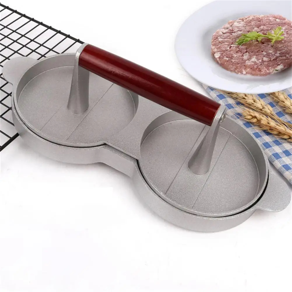 MOLDE PRENSA HAMBURGUESAS DOBLE TAMAÑO PERFECTO COCINA JER - 3