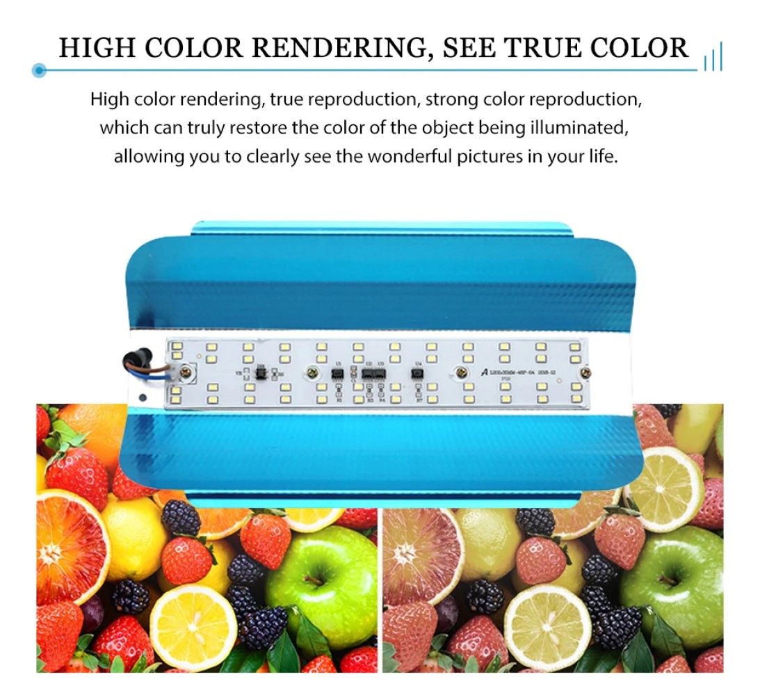 LAMPARA REFLECTOR LED ULTRALIVIANO ILUMINACION EXTERIOR LAU - 6