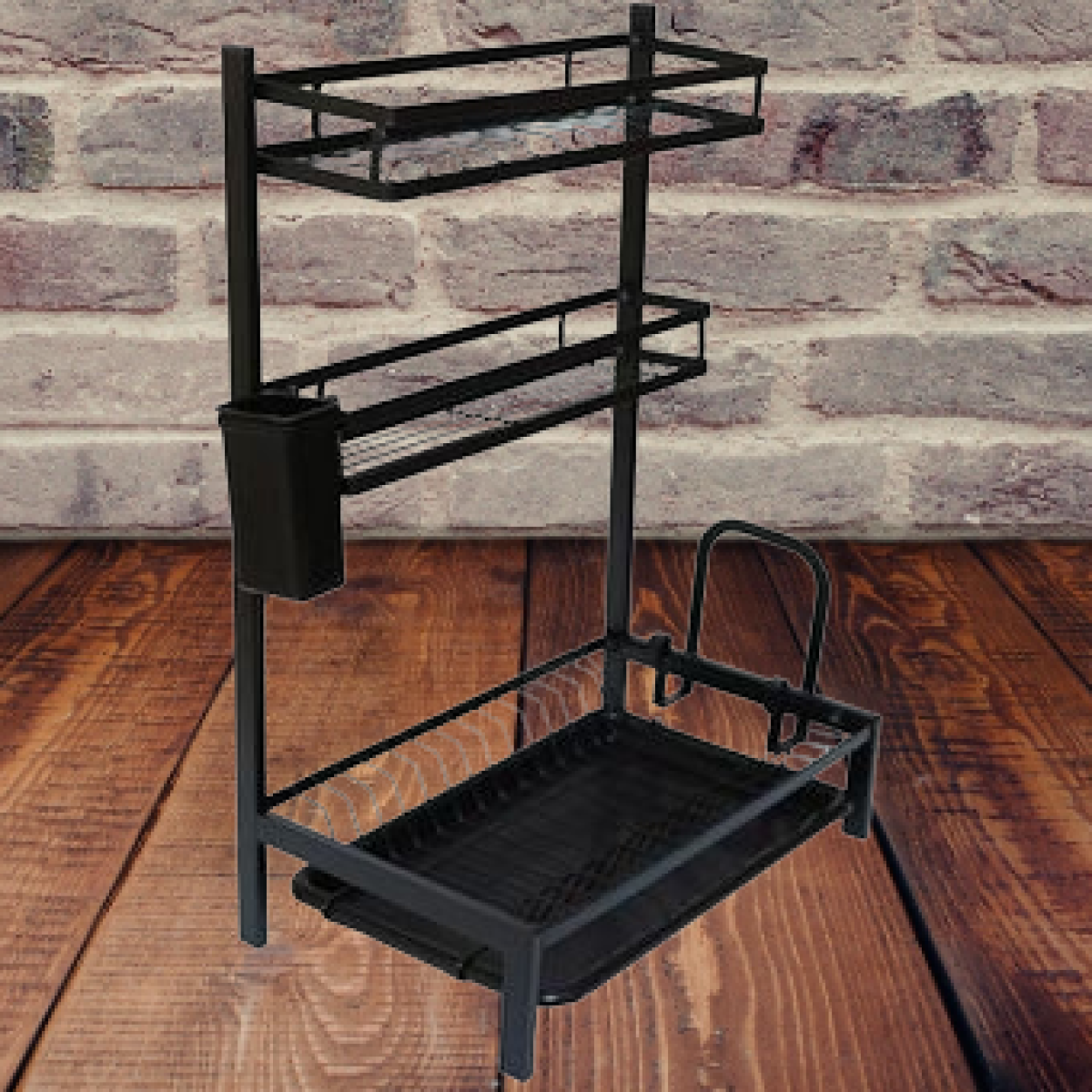 ESCURRIDOR PLATOS SECADOR 3NIVELES LOZA SOPORTE CUBIERTO LAU - 6