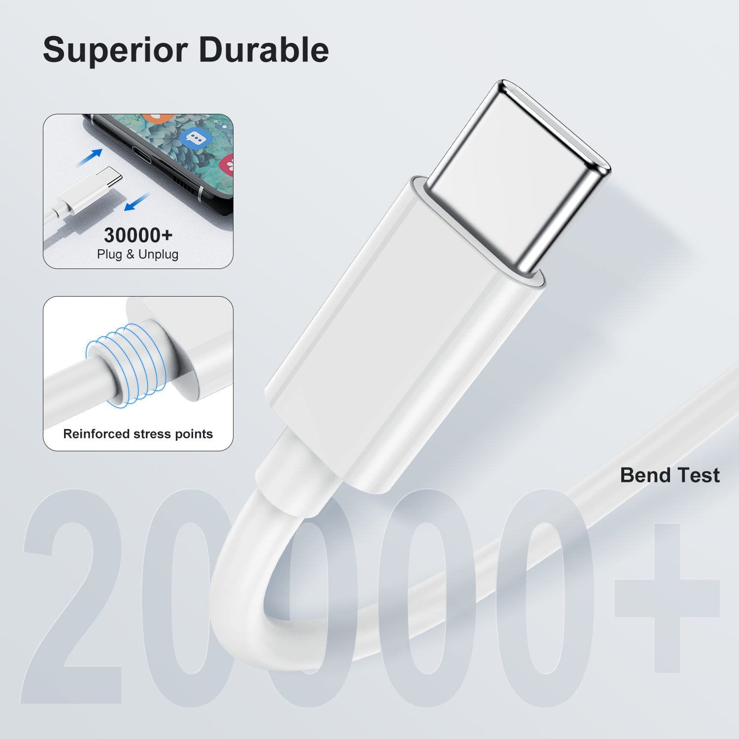 CABLE USB CARGA RAPIDA TRANSFERENCIA DATOS LAU - 2
