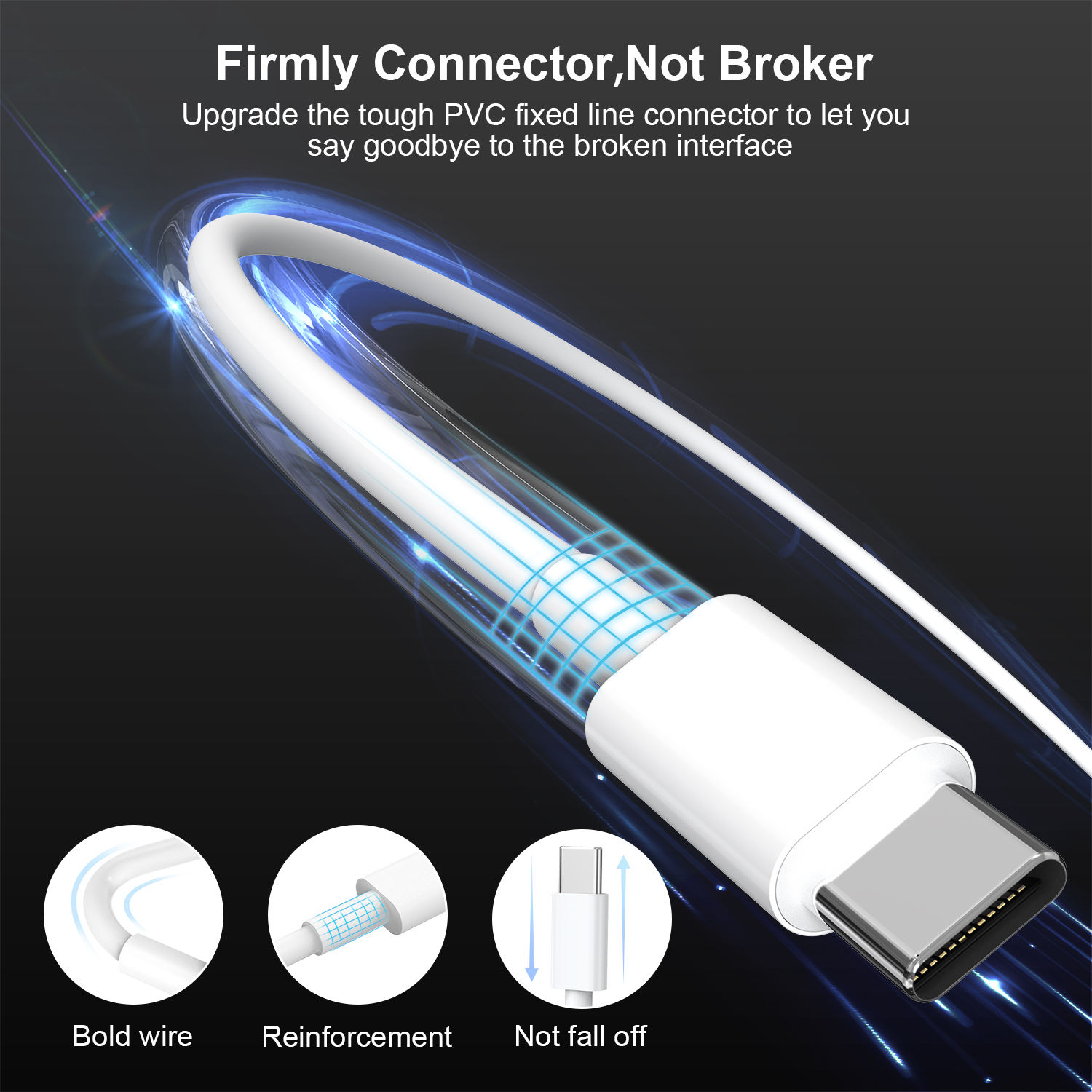 CABLE USB CARGA RAPIDA TRANSFERENCIA DATOS LAU - 6