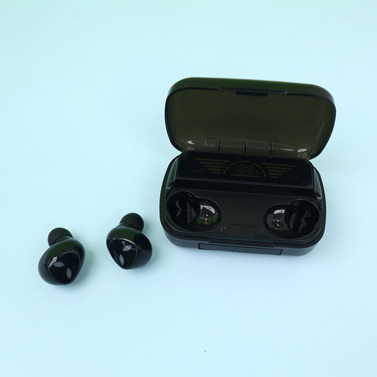 AUDÍFONOS INALÁMBRICOS AURICULARES MANOS LIBRE POWERBANK LAU - 8