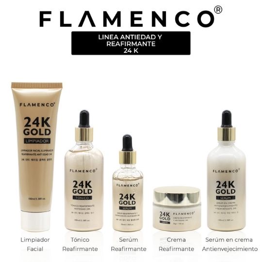 KIT SKINCARE LÍNEA 24K FACIAL REAFIRMANTE ANTIENVEJECIMIENTO - 2
