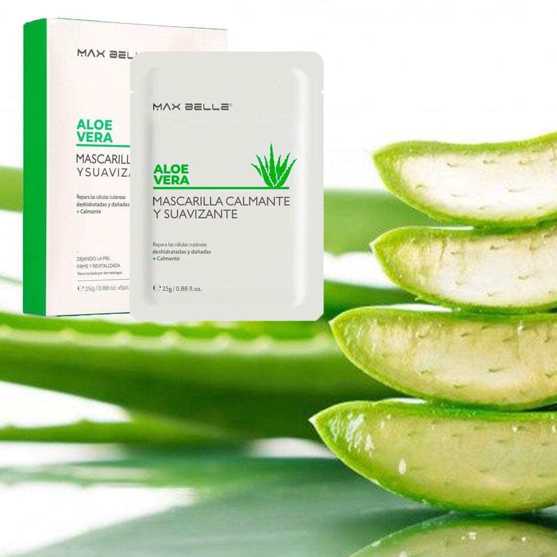 SKINCARE COMBO BELLEZA SERUM HIDRATANTE FACIAL ALOE VERA 7P - 2