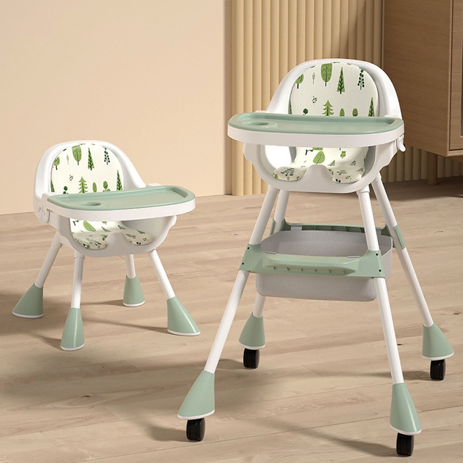 SILLA COMER BEBÉ ALTURA AJUSTABLE RESPALDO DESMONTABLE JER - 9
