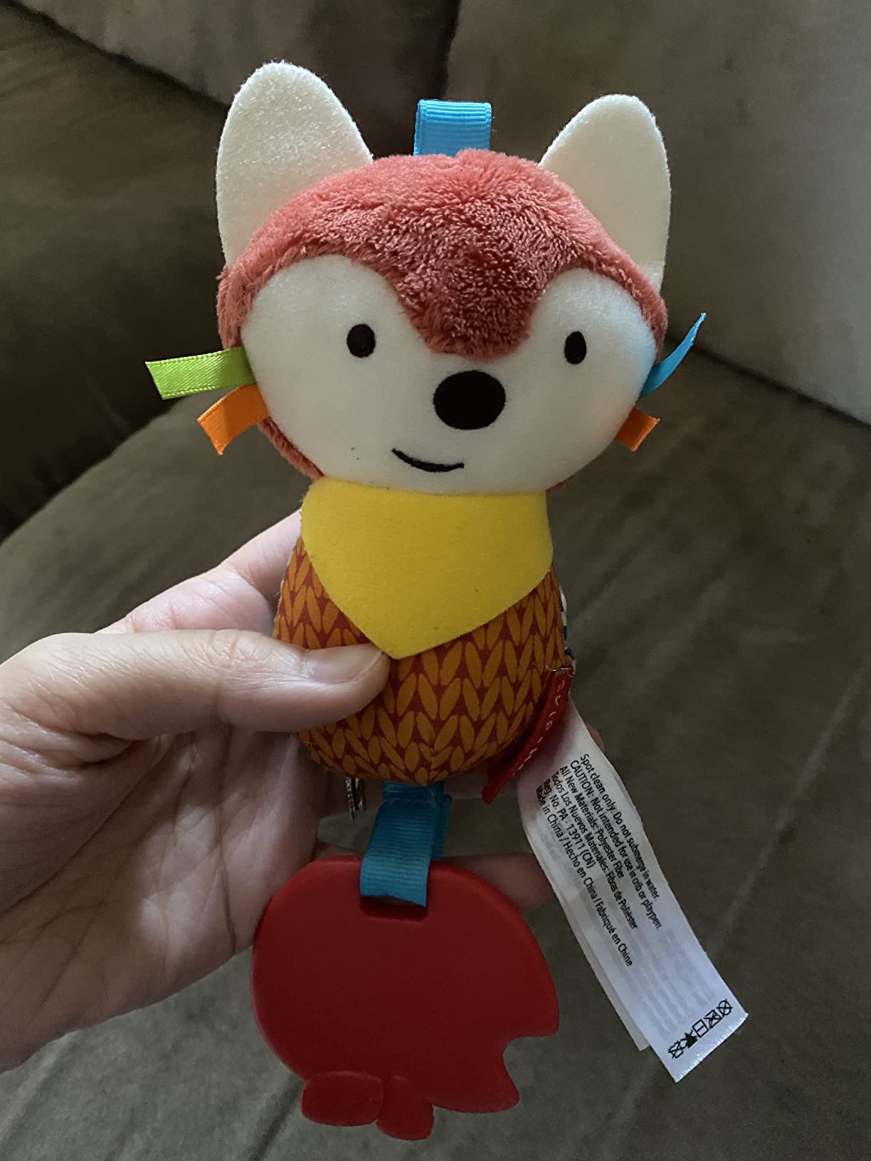 PELUCHE BEBE MULTIPLES TEXTURAS SONIDO FUNCION MORDER JER - 6