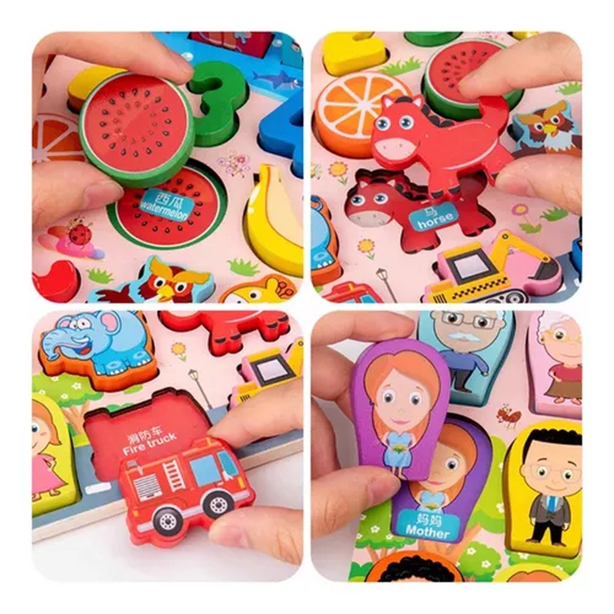 JUEGO ROMPECABEZAS NIÑOS EDUCATIVO APRENDIZAJE DIVERSION JER - 5
