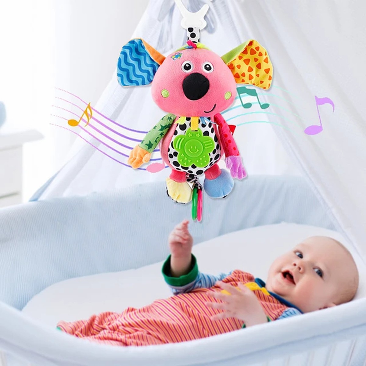 SONAJERO BEBE MÓVIL PITA MUSICAL DIVERTIDOS COLORIDO JER - 9