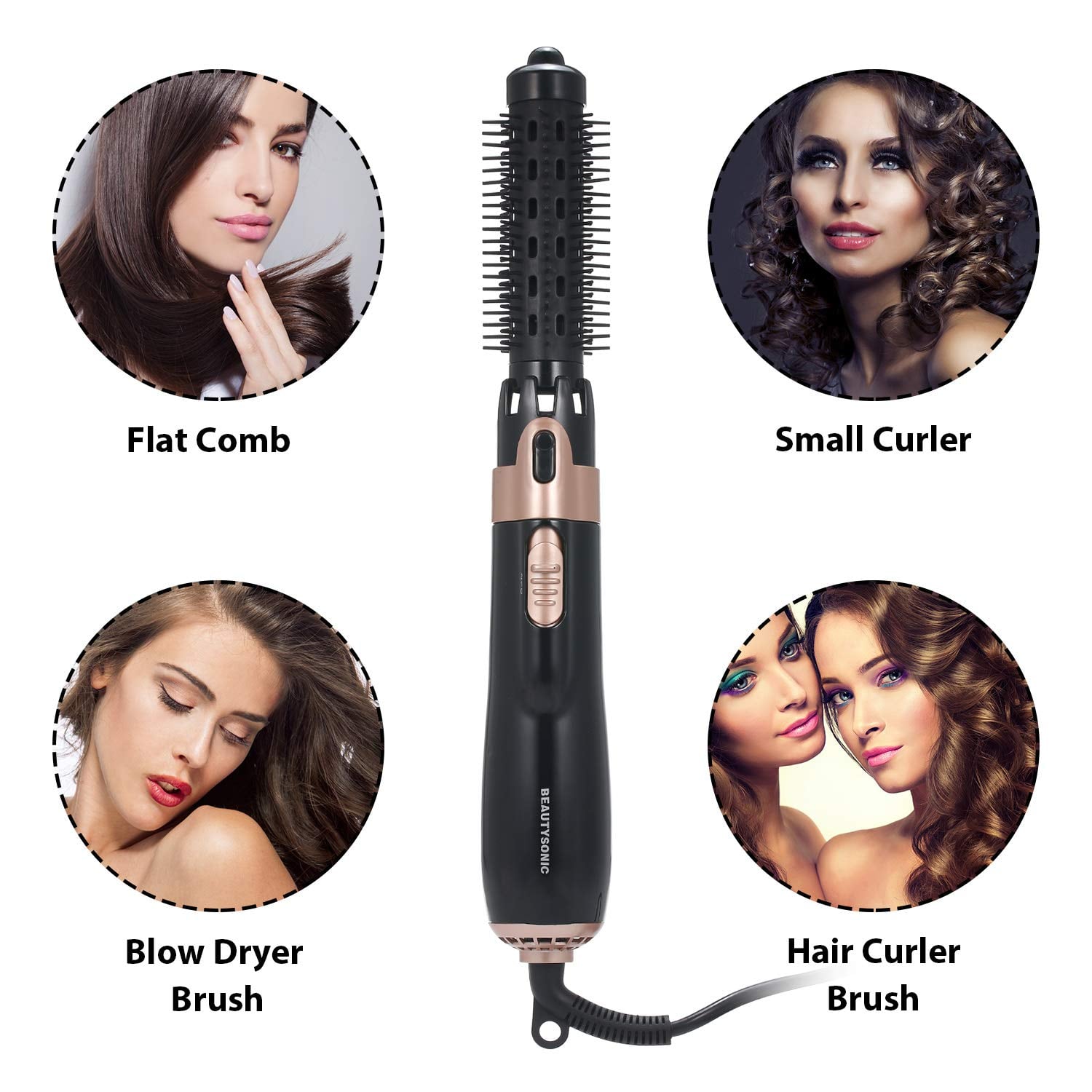 CEPILLO SECADOR PELO MULTIFUNCION 4 EN 1 AJUSTE BELLEZA JER - 8