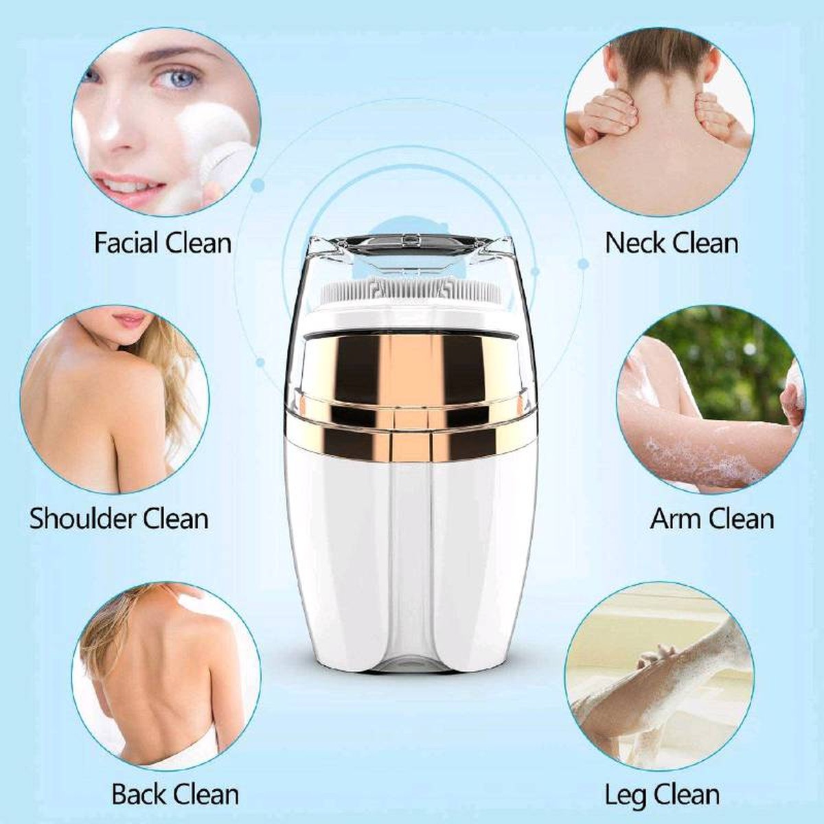 CEPILLO LIMPIEZA FACIAL EXFOLIANTE MASAJEADOR LIMPIADOR JER - 7